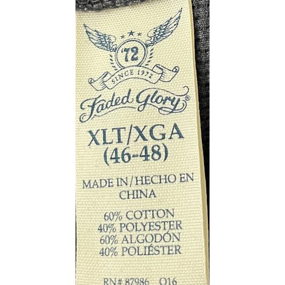 FADED GLORY LONG SLEEVE THERMAL PULL-OVER POLO TOP, WOMENS, XL(46-48)-DARK GREY - Picture 9 of 11